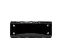 0564. Dior Lady Dior Small Black Patent Leather, Silver Hardware6