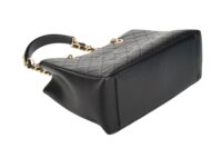 0565. Chanel Shopping Tote Black Caviar Leather, Gold Hardwarex3