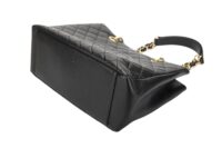 0565. Chanel Shopping Tote Black Caviar Leather, Gold Hardwarex4