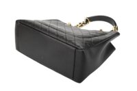 0565. Chanel Shopping Tote Black Caviar Leather, Gold Hardwarex6