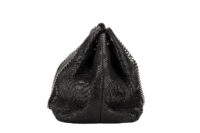 0597. Chanel Large Bucket Hobo, Shiny Black Python, Ruthenium hardware3