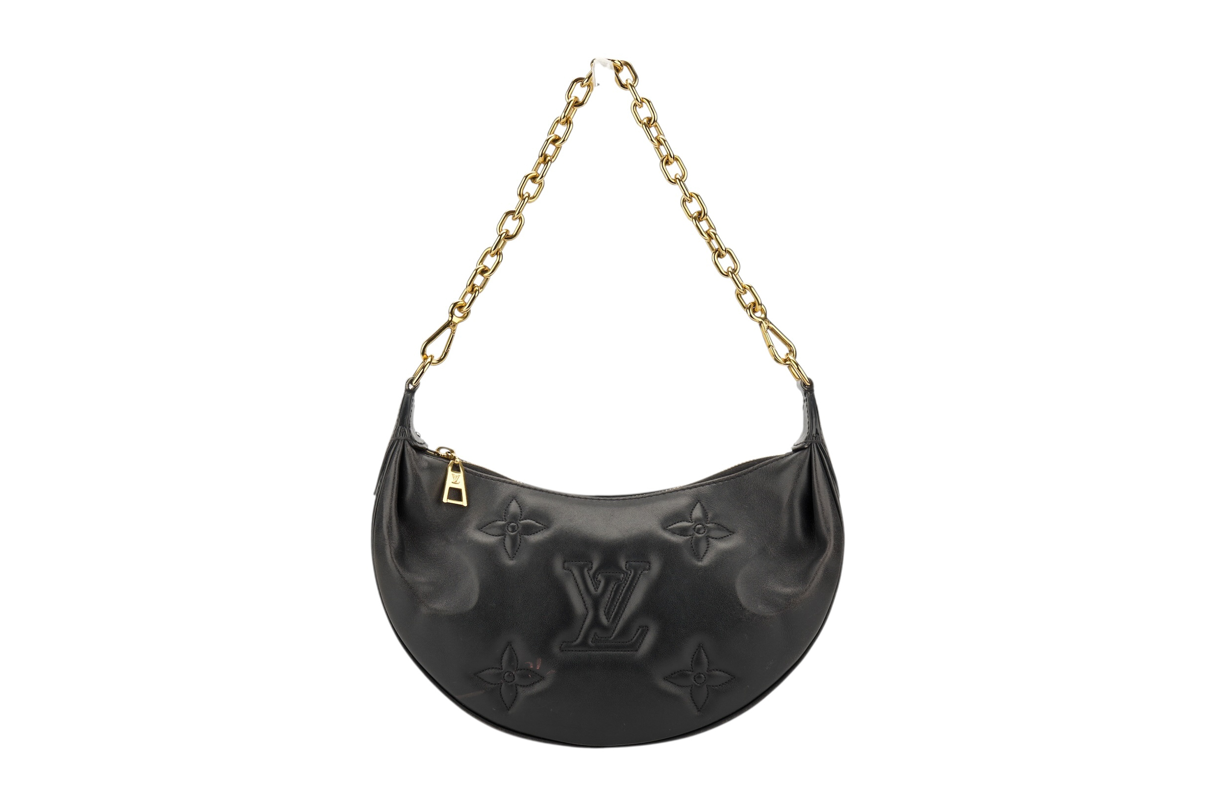 0598. Louis Vuitton Bubblegram Over the Moon Cresent Black Leather, Gold Hardware2