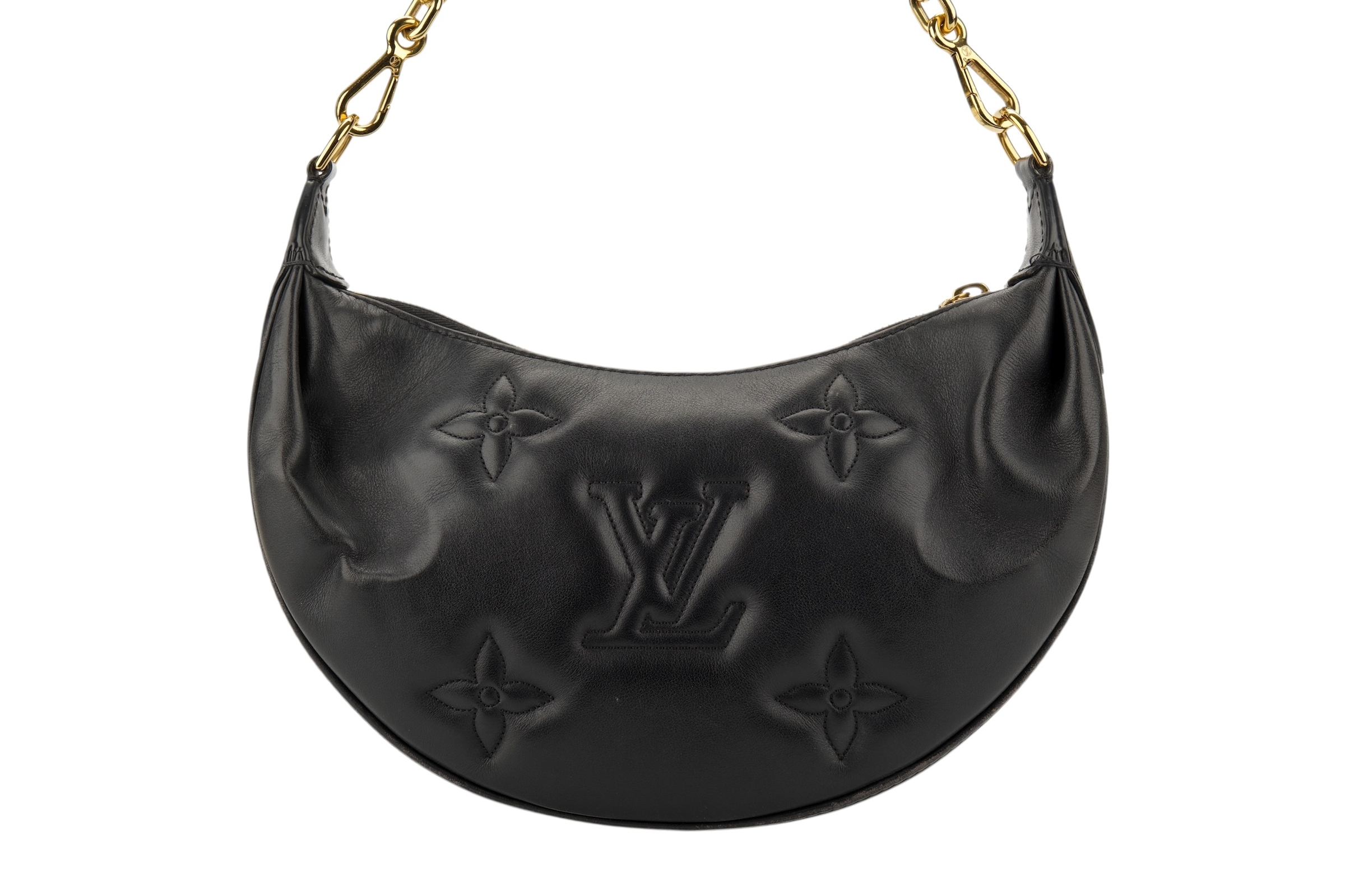 0598. Louis Vuitton Bubblegram Over the Moon Cresent Black Leather, Gold Hardware5