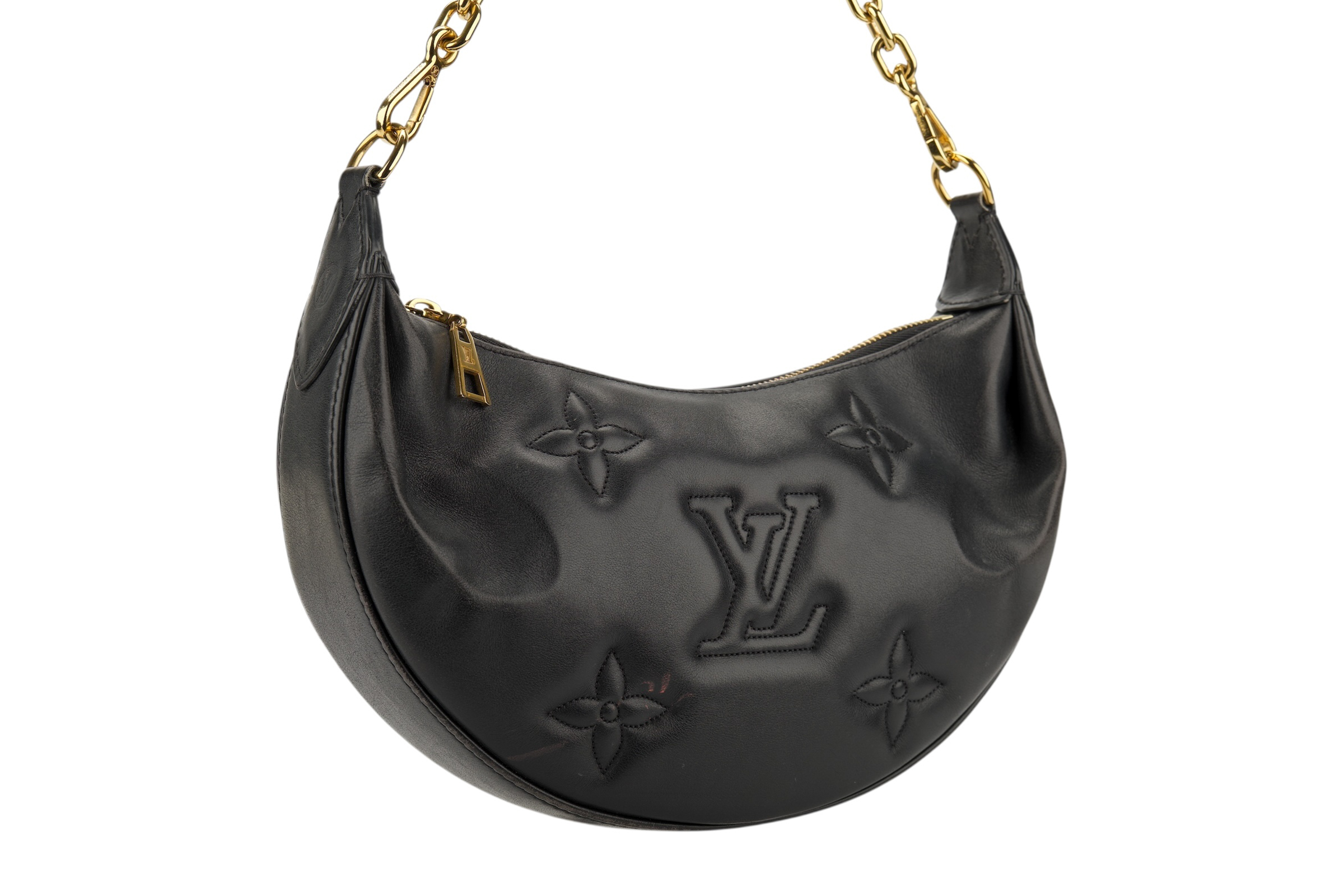 0598. Louis Vuitton Bubblegram Over the Moon Cresent Black Leather, Gold Hardware6