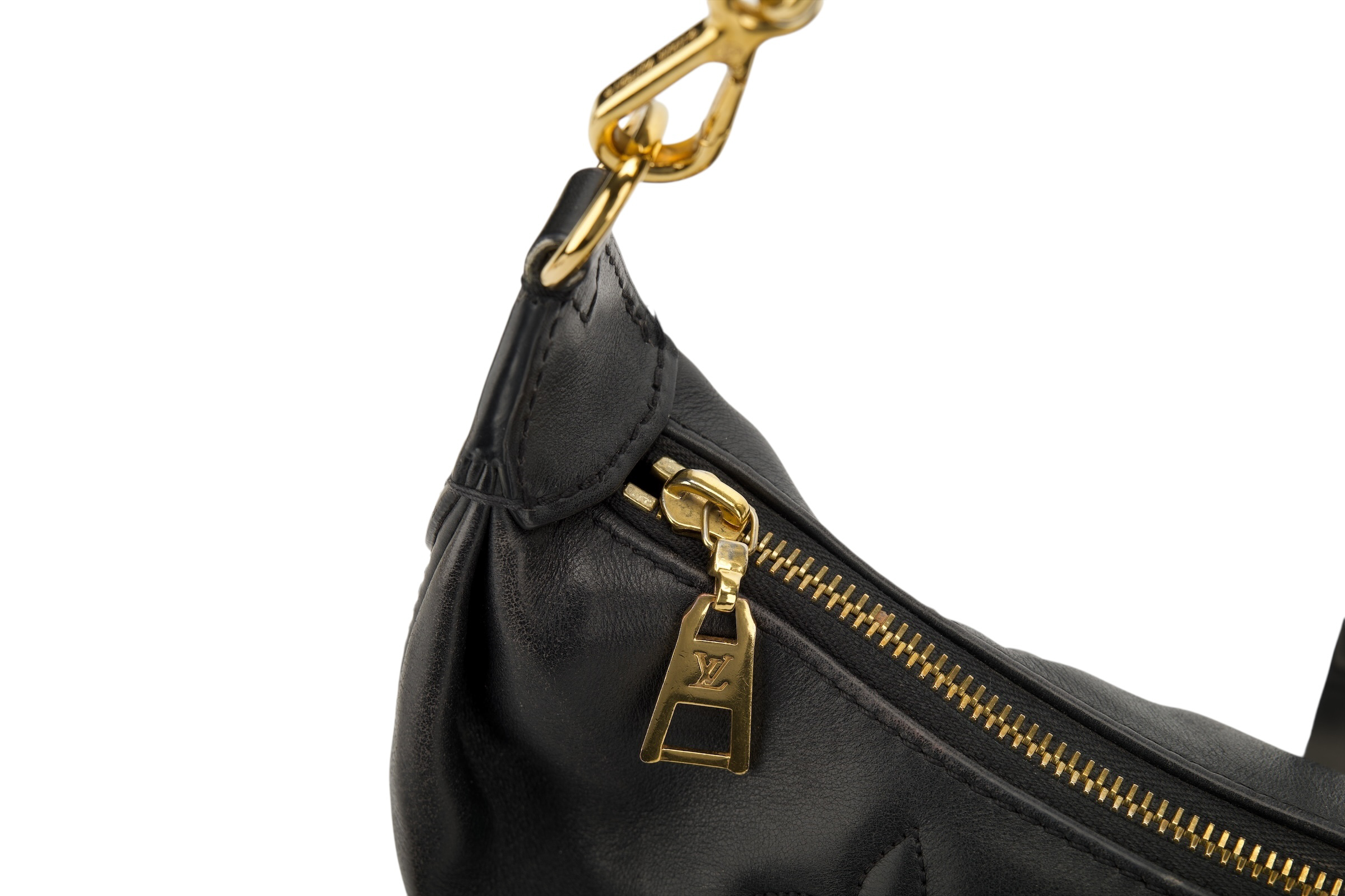 0598. Louis Vuitton Bubblegram Over the Moon Cresent Black Leather, Gold Hardware9