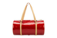 0599. Louis Vuitton Papillon 30, Red Patent Leather, Gold Hardware1