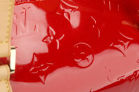 0599. Louis Vuitton Papillon 30, Red Patent Leather, Gold Hardware5