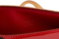 0599. Louis Vuitton Papillon 30, Red Patent Leather, Gold Hardware8