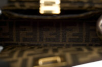 0608. Marya bag 6 - Fendi Peekaboo Sequin Brown FF Zucca Jacquard Fabric, Gold Hardware11