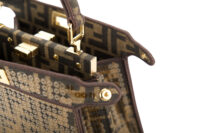 0608. Marya bag 6 - Fendi Peekaboo Sequin Brown FF Zucca Jacquard Fabric, Gold Hardware12