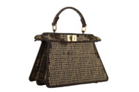 0608. Marya bag 6 - Fendi Peekaboo Sequin Brown FF Zucca Jacquard Fabric, Gold Hardware2