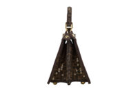 0608. Marya bag 6 - Fendi Peekaboo Sequin Brown FF Zucca Jacquard Fabric, Gold Hardware3