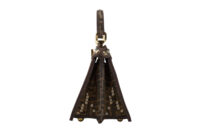 0608. Marya bag 6 - Fendi Peekaboo Sequin Brown FF Zucca Jacquard Fabric, Gold Hardware5