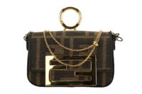 0609. Marya bag 7 - Fendi Nano Baguette Charm Brown FF Zucca Jacquard Fabric, Gold Hardware1