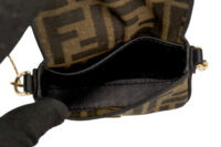 0609. Marya bag 7 - Fendi Nano Baguette Charm Brown FF Zucca Jacquard Fabric, Gold Hardware10