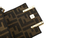 0609. Marya bag 7 - Fendi Nano Baguette Charm Brown FF Zucca Jacquard Fabric, Gold Hardware7