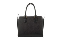 0610. Prada 2Way Small Black Saffiano Leather Tote, Gold Hardware2