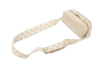 0611. Prada Two Way Camera Bag, Crinkled Nappa Deserto Leather, Silver Hardware10