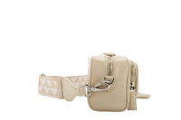 0611. Prada Two Way Camera Bag, Crinkled Nappa Deserto Leather, Silver Hardware3