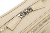 0611. Prada Two Way Camera Bag, Crinkled Nappa Deserto Leather, Silver Hardware8