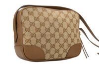 0612. Gucci GG Supreme Medium Camera Bag Beige Canvas, Gold Hardware3