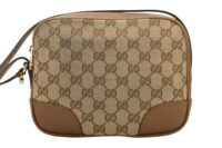 0612. Gucci GG Supreme Medium Camera Bag Beige Canvas, Gold Hardware6