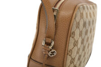 0612. Gucci GG Supreme Medium Camera Bag Beige Canvas, Gold Hardware9