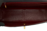 0614. Chanel Vintage Jumbo Classic Single Flap Bag, Black Leather, Gold Hardware12
