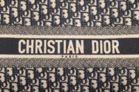 0615. Dior Book Tote Medium Navy Leather Canvas, Gold Hardware12