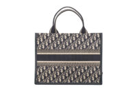 0615. Dior Book Tote Medium Navy Leather Canvas, Gold Hardware4