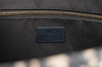 0615. Dior Book Tote Medium Navy Leather Canvas, Gold Hardware9