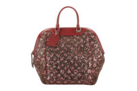 0617. Louis Vuitton Sunshine Express North South Cerise Sequin Handbag, Silver Hardware1