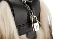 0618. Louis Vuitton Transiberian PM Goat Black Leather Silver Hardware9
