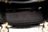 0624. Dior Lady Dior Mini Black Patent Cannage Leather, Gold Hardware12