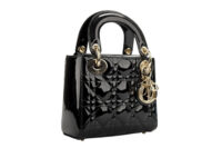 0624. Dior Lady Dior Mini Black Patent Cannage Leather, Gold Hardware2