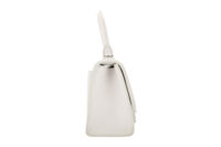 0626. Balenciaga Hourglass XS Mini White Leather Silver Crystal Hardware3