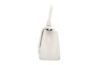0626. Balenciaga Hourglass XS Mini White Leather Silver Crystal Hardware5