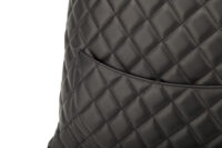 0628. Chanel Ultra Delight Shopping Tote Black Quilted Leather, Silver Hardware8