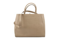 0629. Fendi 2Jours Beige Leather Gold Hardware4