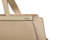 0629. Fendi 2Jours Beige Leather Gold Hardware6