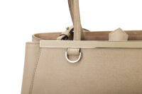 0629. Fendi 2Jours Beige Leather Gold Hardware9