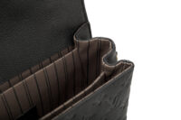 0634. Louis Vuitton Pochette Metis Black Empriente Leather, Gold Hardware10