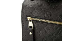 0634. Louis Vuitton Pochette Metis Black Empriente Leather, Gold Hardware8