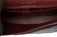 0635. Chanel Classic Maxi Double Flap Black Caviar Leather Silver Hardware-16