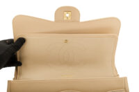 0637. Chanel Jumbo Classic Double Flap Beige Caviar, Gold Hardware12