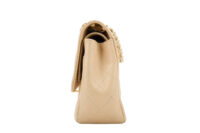 0637. Chanel Jumbo Classic Double Flap Beige Caviar, Gold Hardware5
