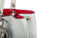 0638. Dior Diorissimo Light Blue Leather, Silver Hardware8