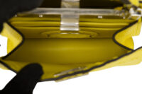 0607. Fendi Peekaboo Micro Selleria Yellow Leather, Silver Hardwar10