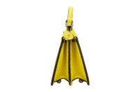 0607. Fendi Peekaboo Micro Selleria Yellow Leather, Silver Hardwar5