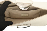 0630. Louis Vuitton Montaigne Pochette White Epi Leather, SIlver Hardware16